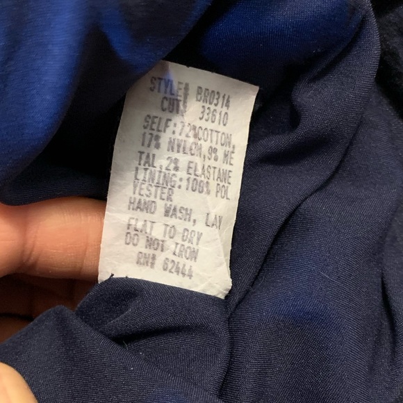 Nicole Miller Navy Off The Shoulder Ruched Dress - Picture 6 of 8